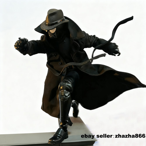 Trench coat nero con filo