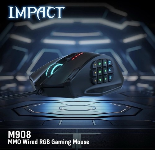 Redragon m908 impact rgb - rgb, led