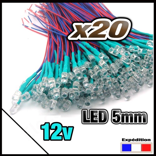 466 20pcs led - 5mm, 12v